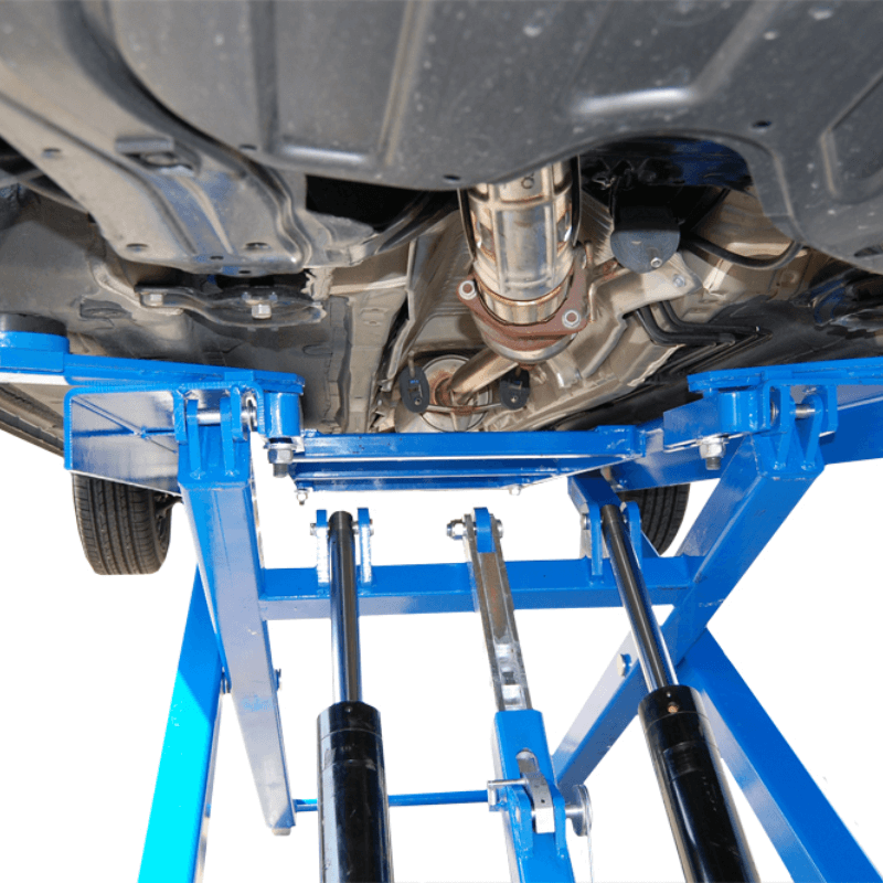 MRL-6000 6,000 lb Mid Rise Scissor Lift by Titan Under Car View
