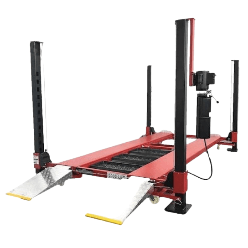 Triumph NOS9000 Car Lift 2 Post Auto Parking Lift by Triumph Semi side view