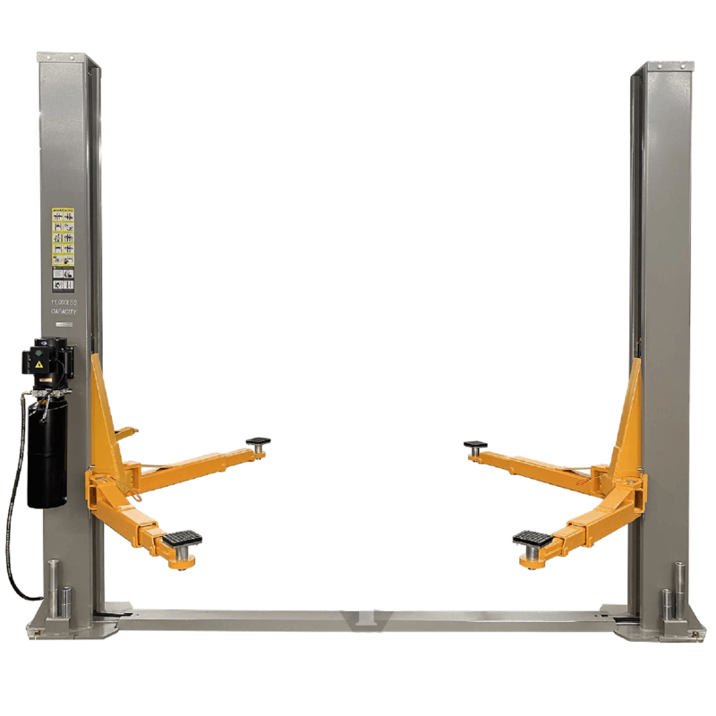 NT 11 11,000 lb Two Post Auto Lift by Triumph front view