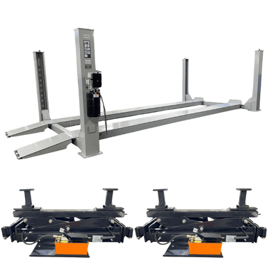 NTR-16 16,000 lb 4 Post Lift With (2) RJ-9000 Rolling Bridge Jack Combo by Triumph Combo View