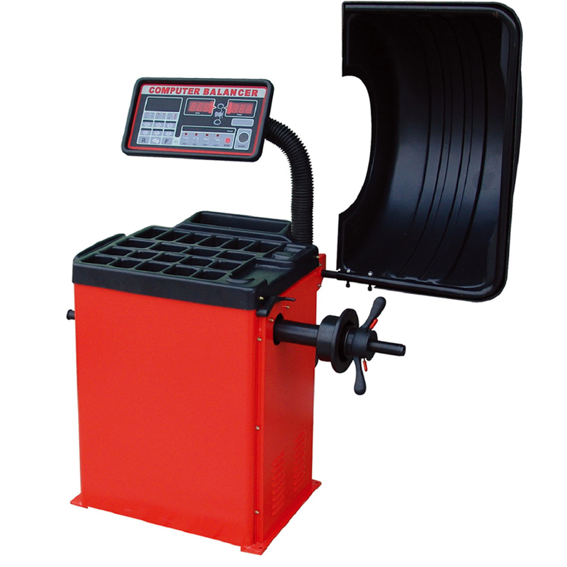 WB 953 Wheel Balancer by Tuxedo Front Image with Hood