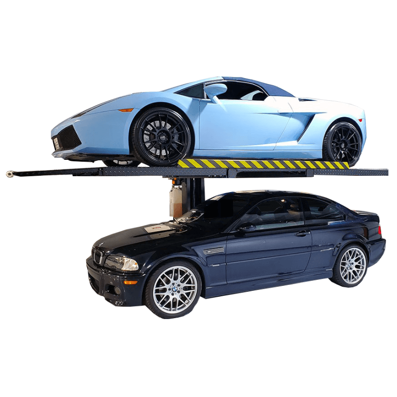 SP-6K-SS, 6,000 lb Single Column Vehicle Storage Lift by Tuxedo Side View