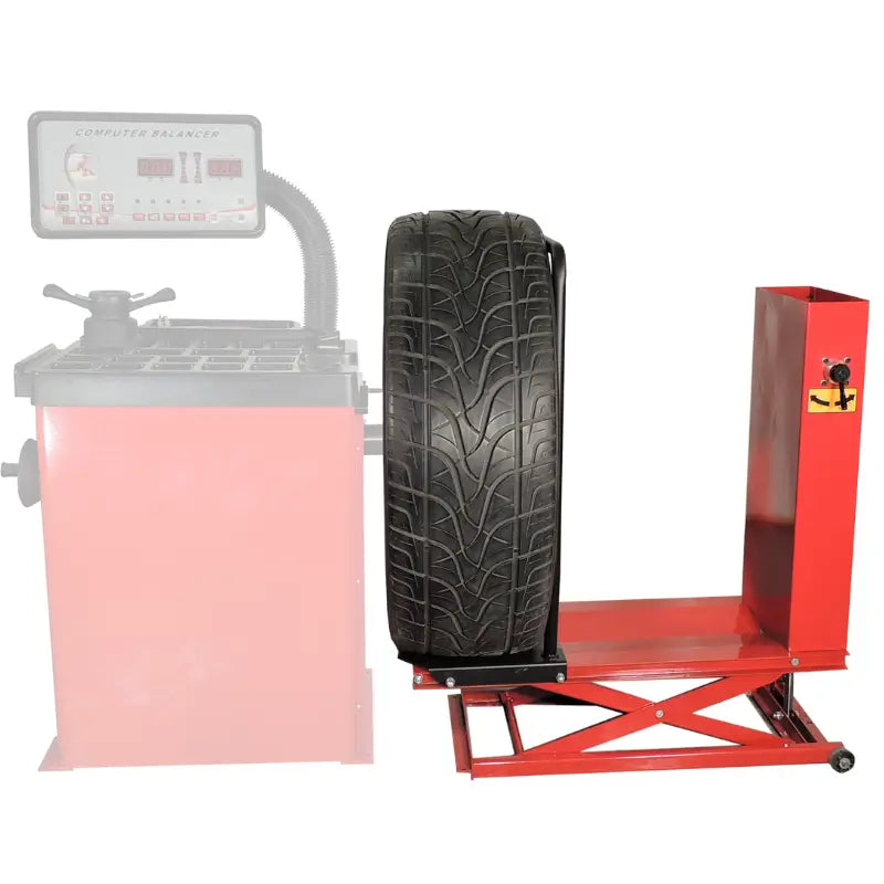 WB-448-PWL Pneumatic Wheel Lift by Tuxedo with wheels View