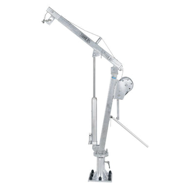 WTJ-4-G Galvanized Steel Winch Truck Jib Crane By Vestil - Gray Side View