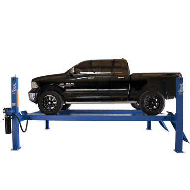 4 Post Car Lift FP14KC-X black car side view