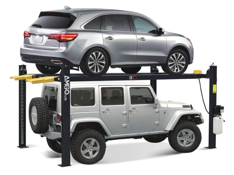 Amgo 4 Post Lifts - Side View