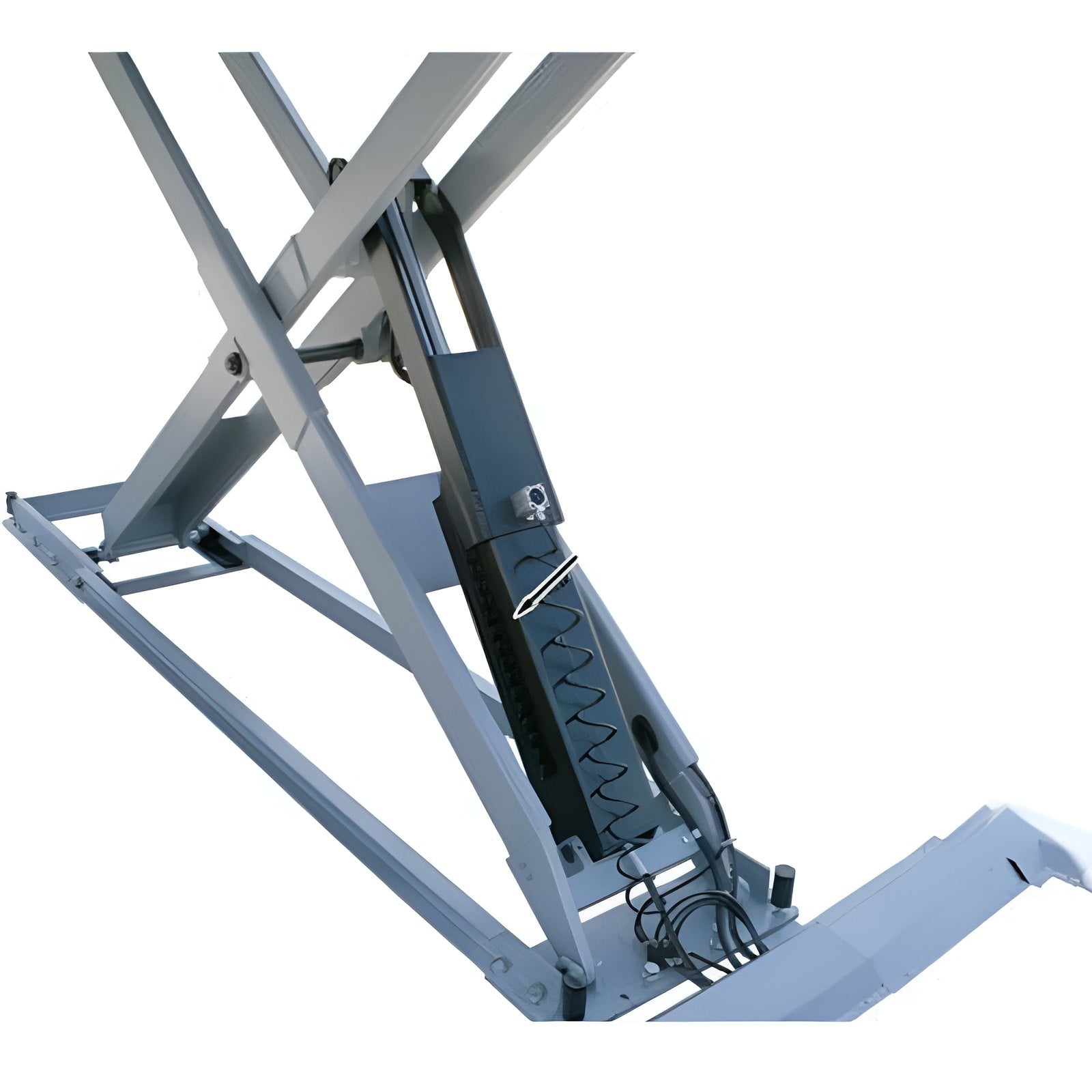Atlas 12ASL 12,000lb Scissor Alignment Lift Footer Lock View