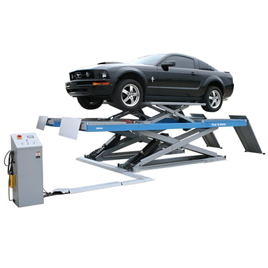 Atlas 12AWFSL-N 12,000 lb Alignment Lift w/ Wheels Free Lifts Side View with Panel