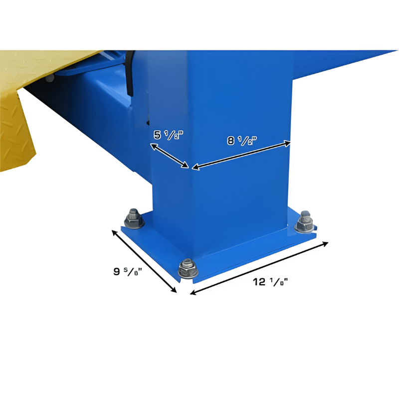 414 14,000 LB 4-Post Lift Foot Base View