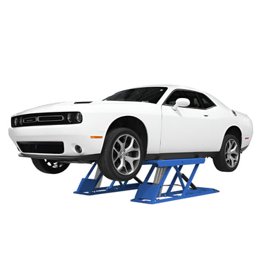 6PL 6,000lb Low Rise Scissor Lift - Open Center Side View 