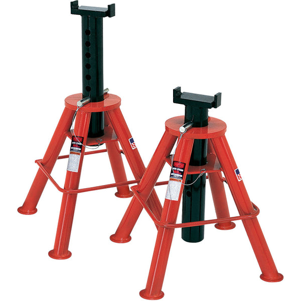 Norco 81210 10 Ton Capacity Jack Stands - Tall — HeavyLiftDirect