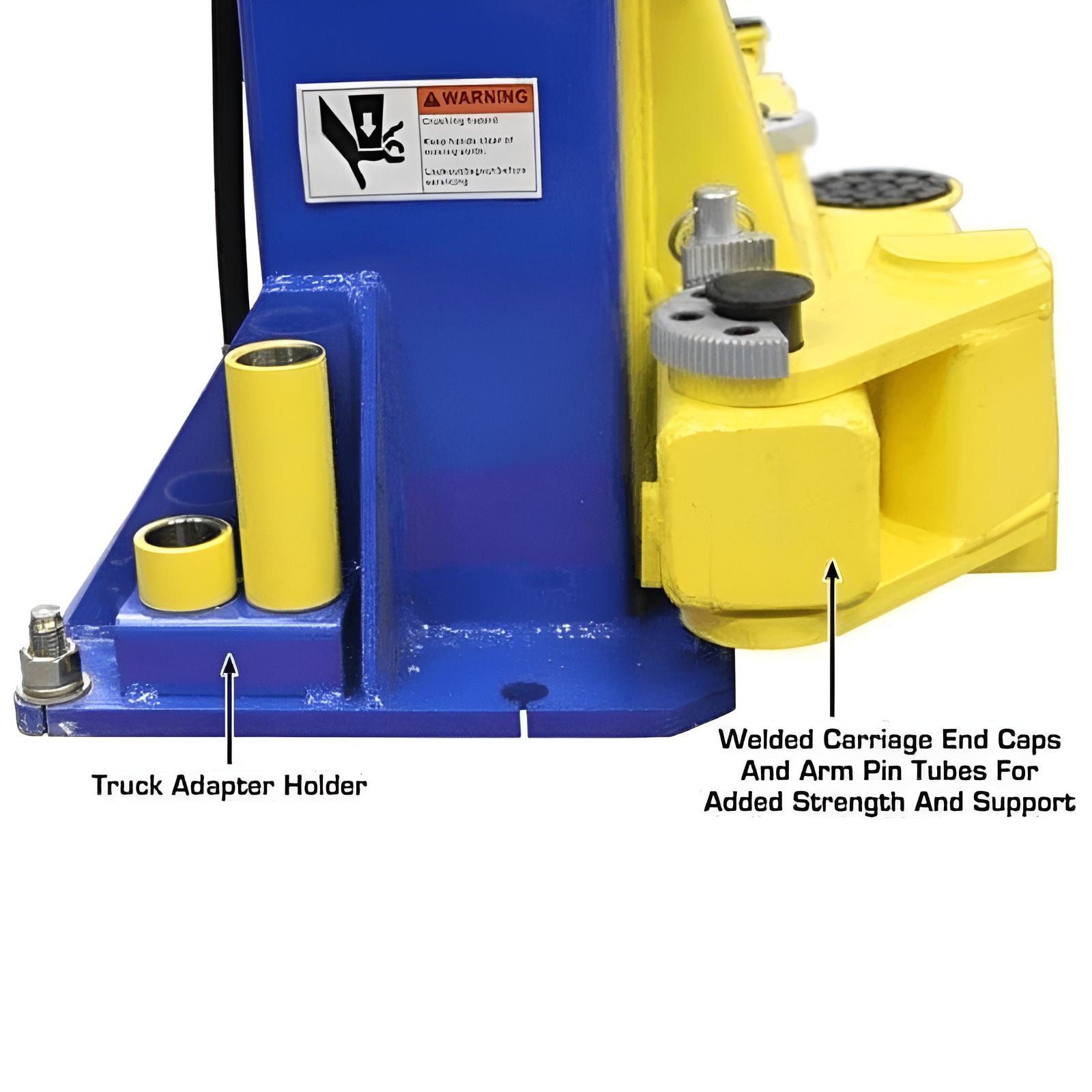 9KOH 9,000 lb 2 Post Lift Foot Base Side View