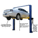 9KOH 9,000 lb 2 Post Lift Back View with the Panel Show
