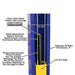 Atlas 9KOH 9,000 lb 2 Post Lift Chain View