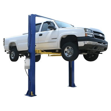 Atlas 9KOH 9,000 lb 2 Post Lift Side View Lifting High