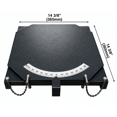 40101 Turn Plate Set with Dimension View