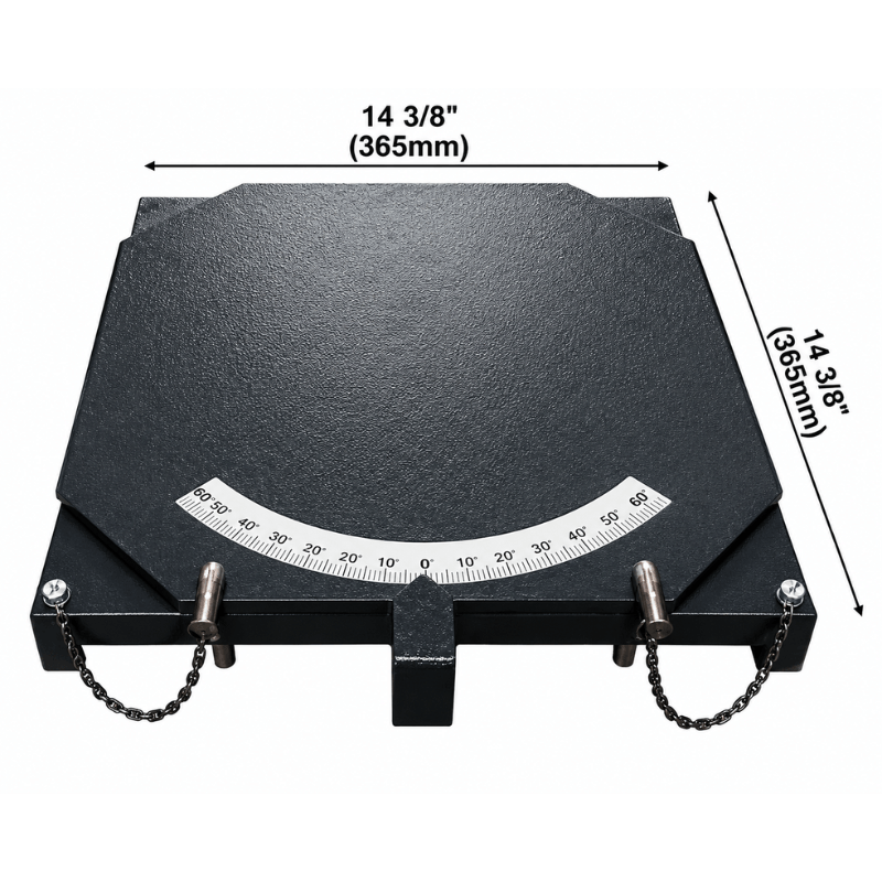 40101 Turn Plate Set with Dimension View