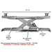 Platinum RJ7000 7,000lb Rolling Jack - ALI Certified by Atlas Side View with Dimension