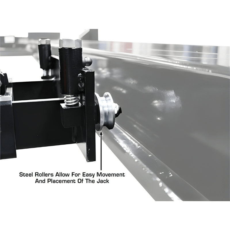 RJ6 Rolling Bridge Jack Steel Rollers View