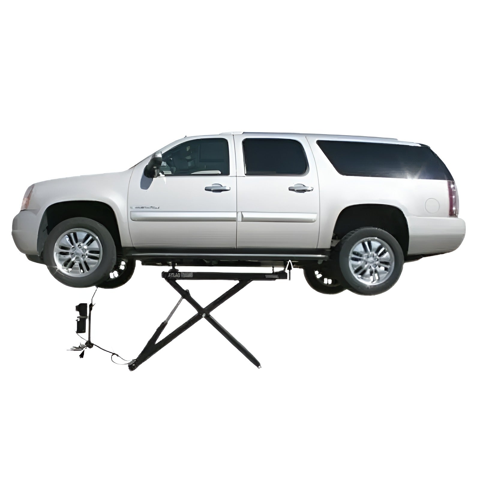 Atlas 6MR 6,000 lb Mid Rise Scissor Lift - Portable Full Side View
