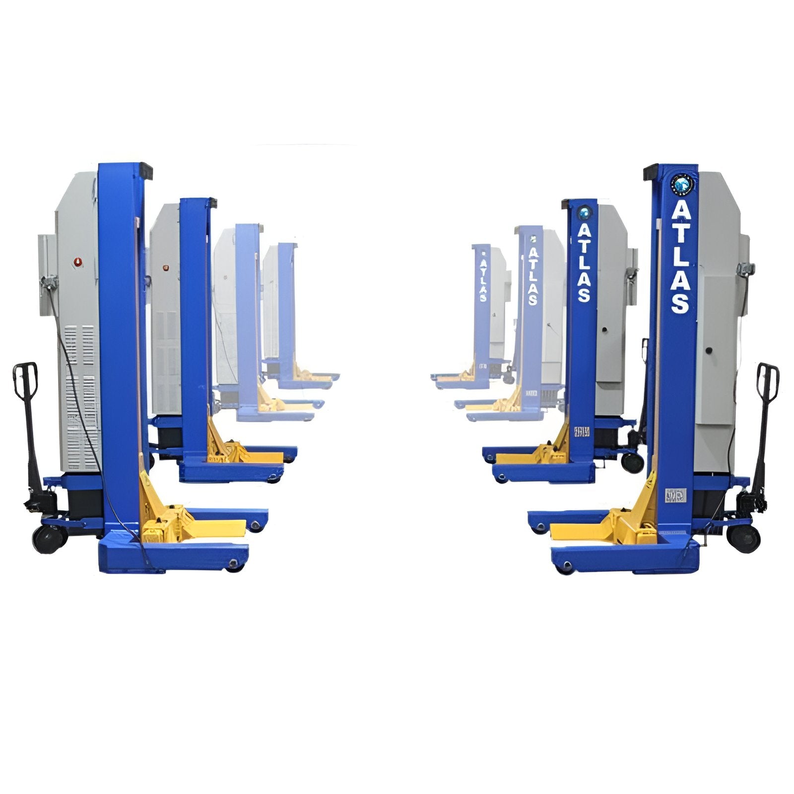 ML-4030BC 16,500lb Mobile Column Lift (4-pack) - ALI Certified 8 post View