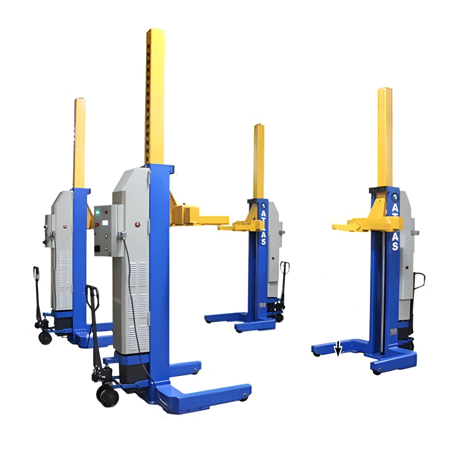 Atlas ML-4034BC 18,500lb Mobile Column Lift (4 pack) - ALI Certified 4 Post separate View