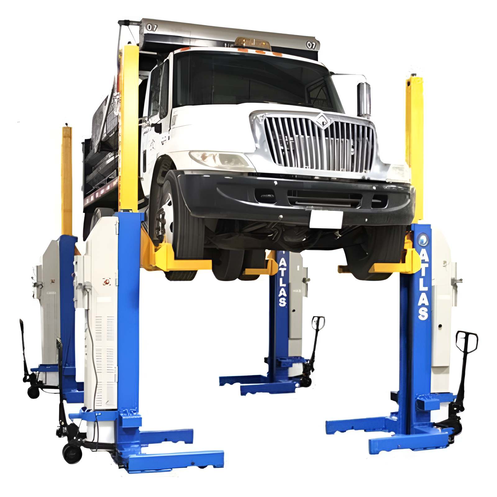ML-4034BC 18,500lb Mobile Column Lift (4 pack) - ALI Certified by Atlas Front View