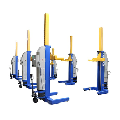 Atlas ML-6051BC 18,500lb Mobile Column Lift System (6 pack)- ALI Certified Side View