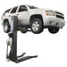PSP-6000 6,000 lbs Portable Single Post Lift Side View with White Car