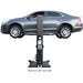 PSP-6000 6,000 lbs Portable Single Post Lift Full Side View with car