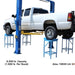 ATEATTD-SLJ-A000 Alignment Wheel Stand Package Side View with Car and Wheel Stand Below