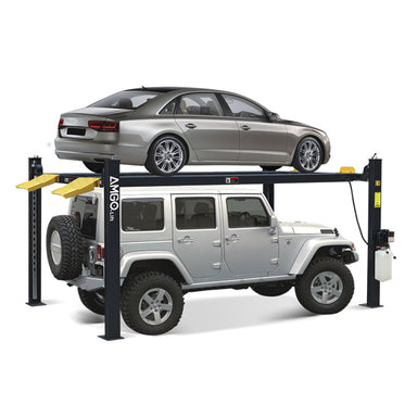 408-HP, 8000 lb Parking Lift by Amgo- Back Side View