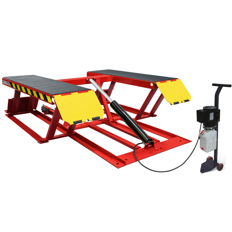 LR06, 6000lb Low Rise Scissor Lift by Amgo Side View