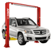 OHX-10 2 Post Car Lift by Amgo Side View with Car Lifting Low