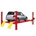 PRO-12 4 Post Car Lift side View with Car On the Lift