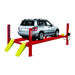 PRO-14 Car Lift by Amgo - Side View Red with Car