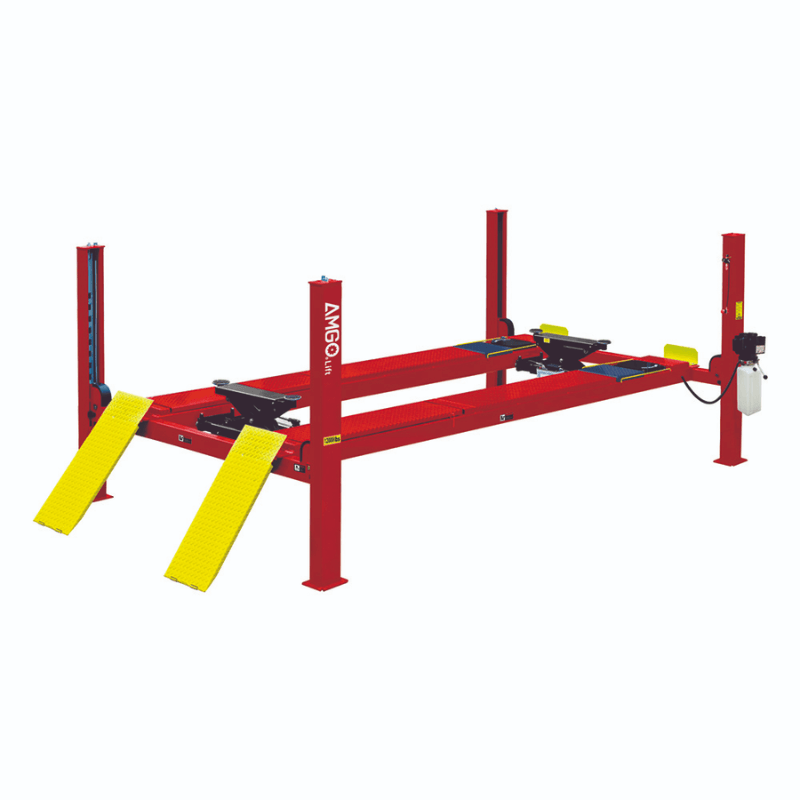 PRO-12ASX 4 Post Alignment Lift by Amgo Side View