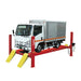 Car Lift PRO-18 by Amgo - Side view with truck -Red