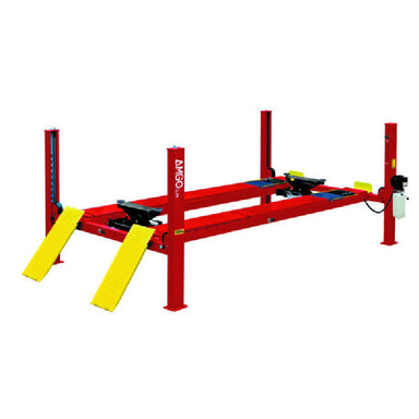 PRO-14AE Car Lift by Amgo - Side View  Red