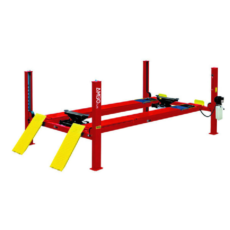 PRO-14A Alignment Lift by Amgo - Side View  Red