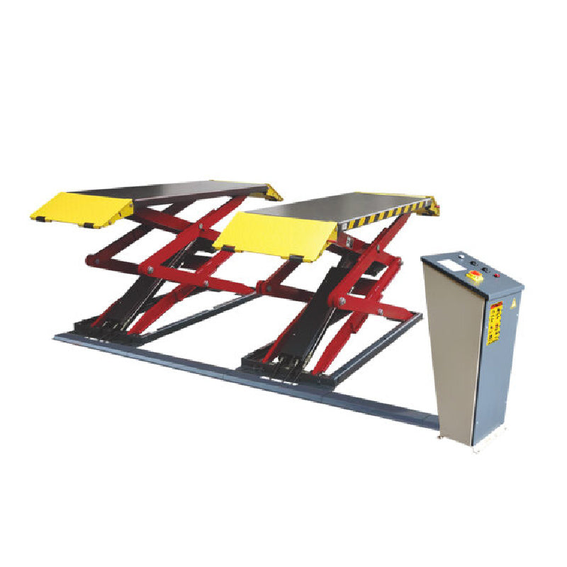 XL-7 Low Profile Scissors Car Lift by Amgo - Front View