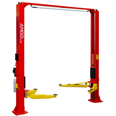 OHX-10 2 Post Car Lift by Amgo Side View