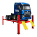 PRO-18, 9 Ton 4 Post Car Lift by Amgo Sideview with Truck 