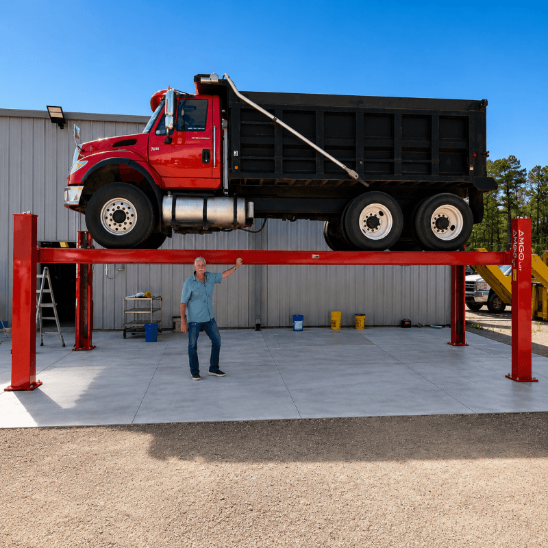 Pro-40E Customer install with dump truck
