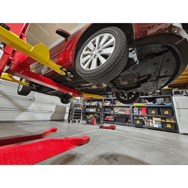 SML-7 Single Post Car Lift - 7,000 lb Under car View