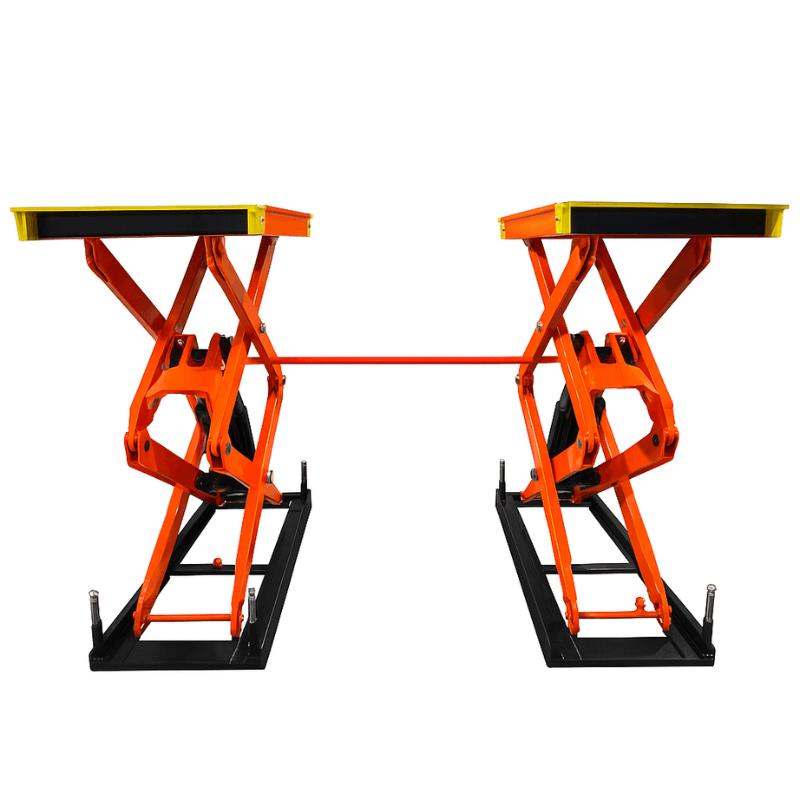 XL-9F, 9000lb In Ground Scissor Lift - Full Rise - Front View