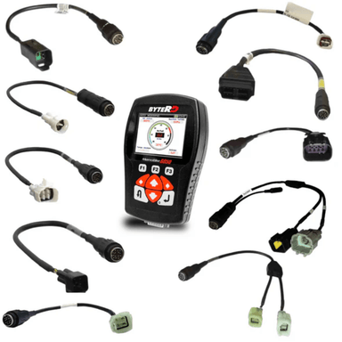 MS6050R23-ATV MemoBike6050 Diagnostic Scan Tool Kit by Ansed Device View with 10 cables