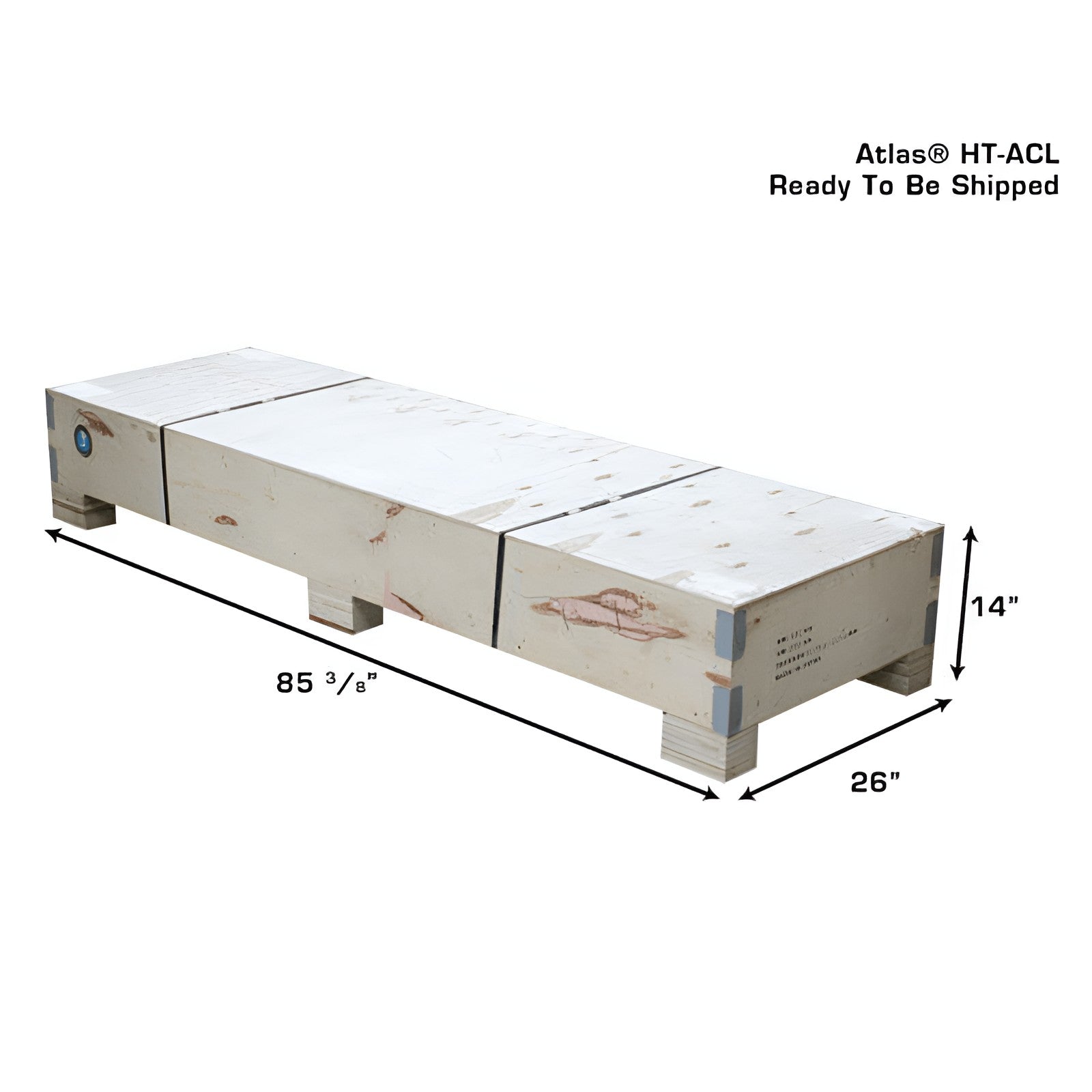 ACL Motorcycle Lift w/ Roller Plate Box View