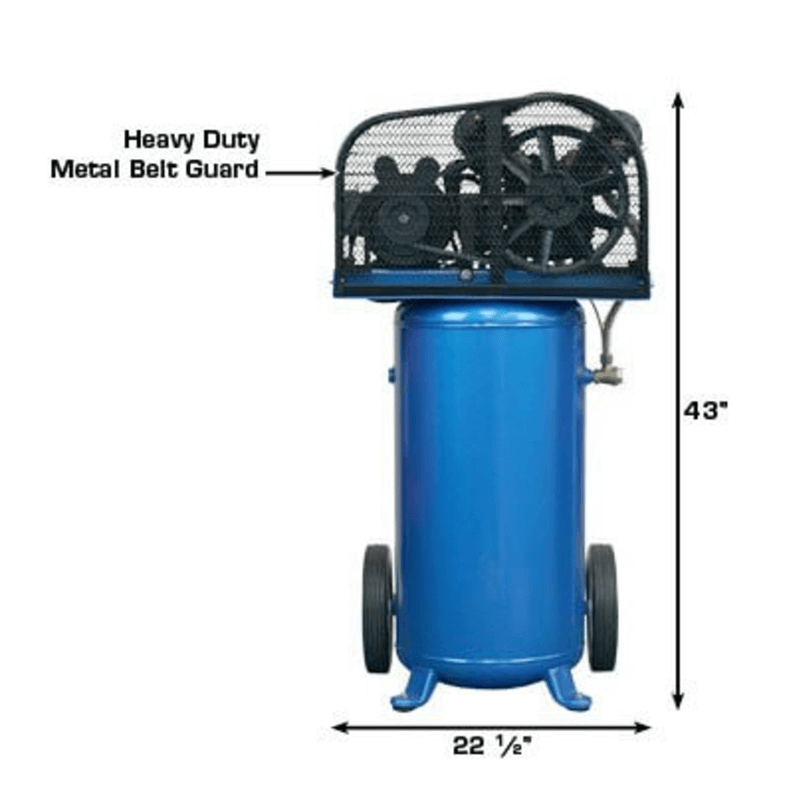 Atlas AF2 Air Compressor - Belt Guard View