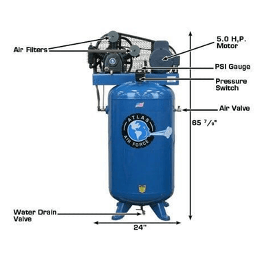 Air Compressor AF6 - Front View